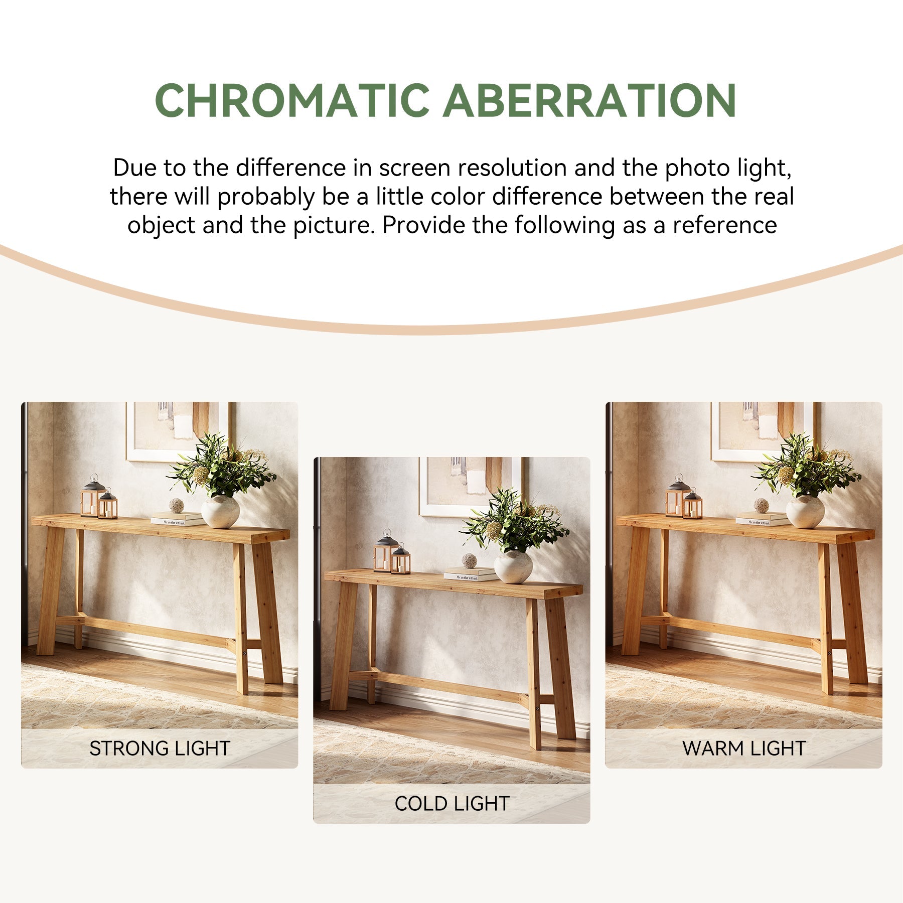 Solid Wood Console Table, 63" Entryway Table Sofa Table Behind Couch