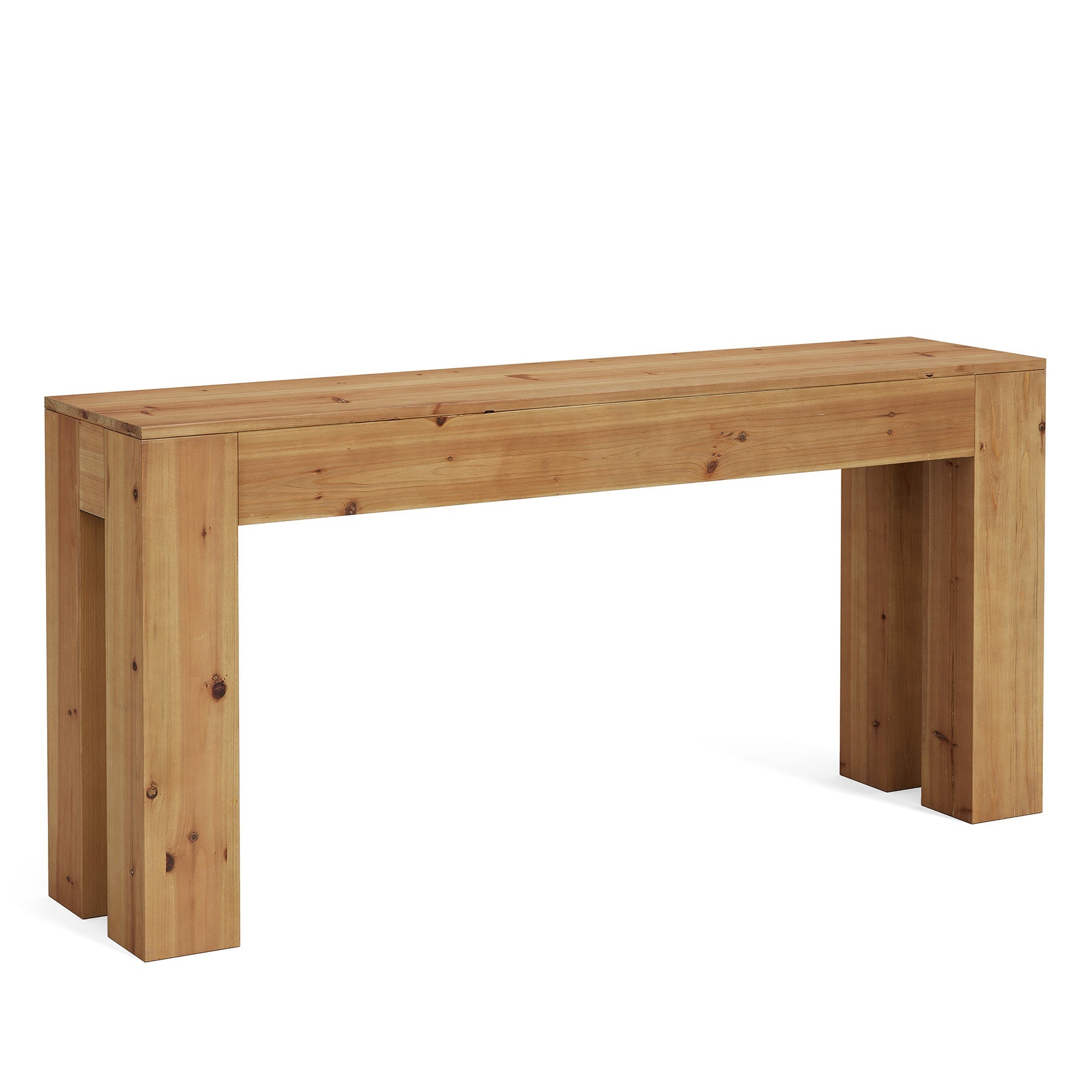Solid Wood Console Table, 70.87" Sofa Entryway Table with Sturdy Legs