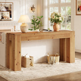 Solid Wood Console Table, 70.87" Sofa Entryway Table with Sturdy Legs 3