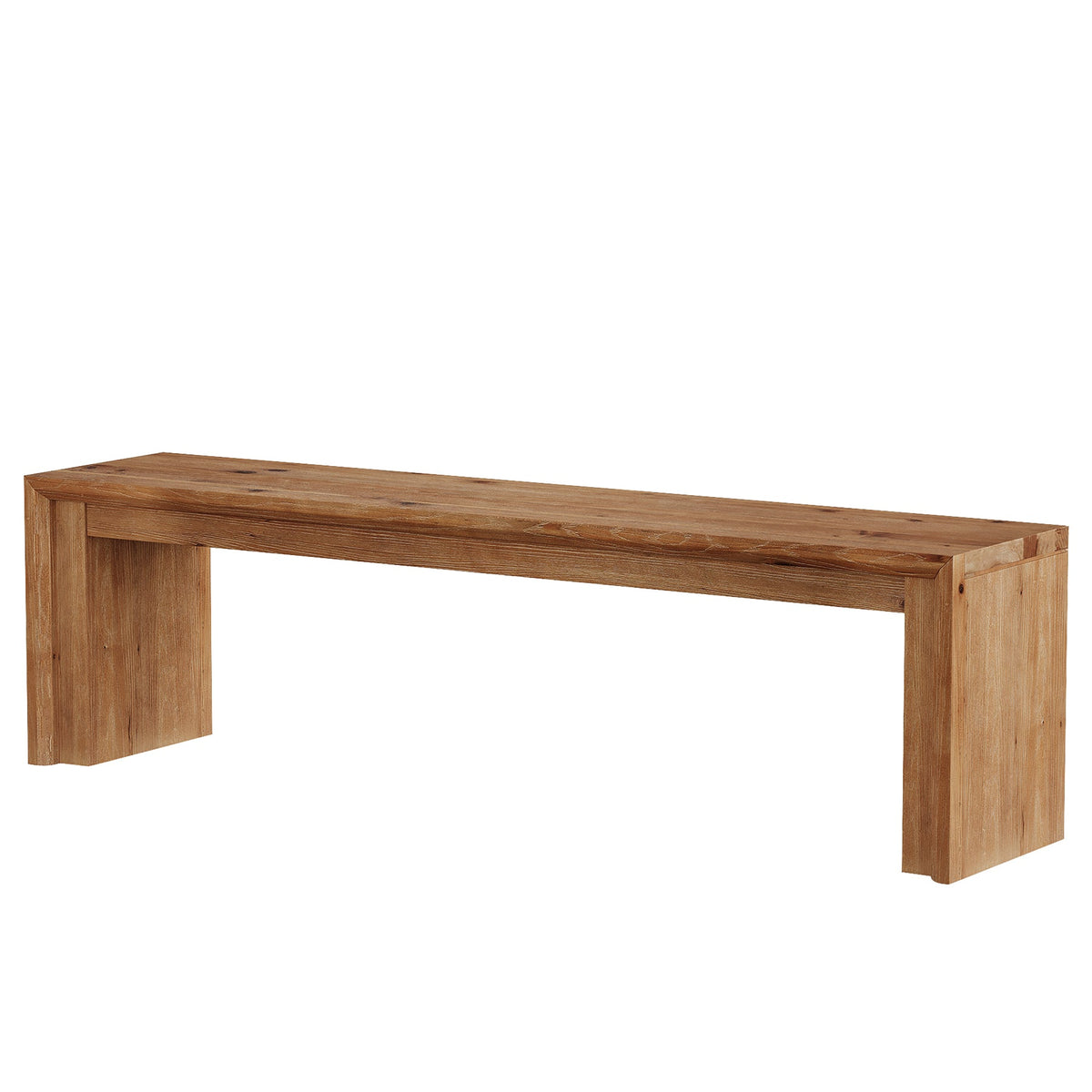 63" Solid Wood Entryway Shoe Bench, Farmhouse End of Bed Bench for 2-3 People
