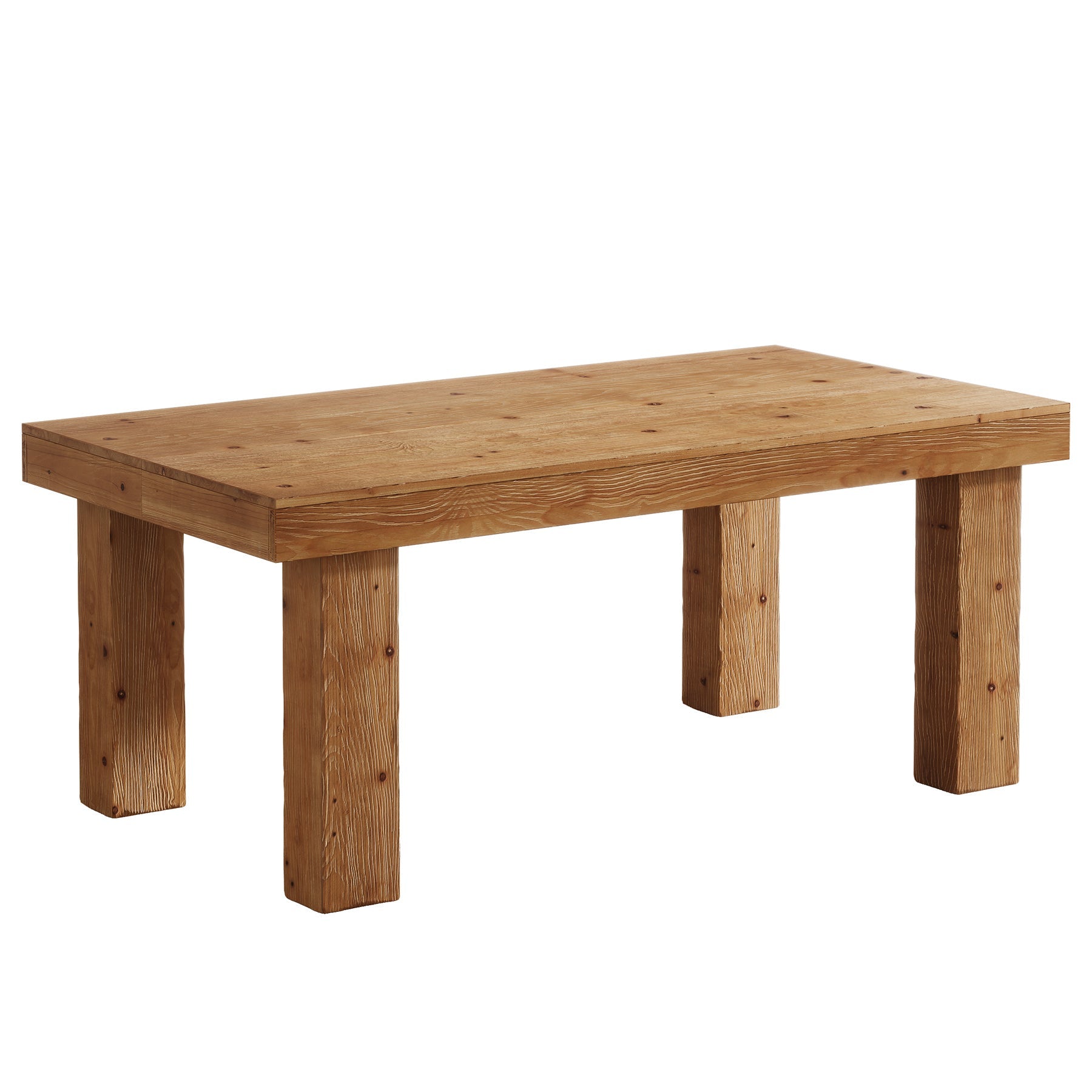 63" Executive Desk, Solid Wood Home Office Computer Desk with Sturdy Wooden Legs