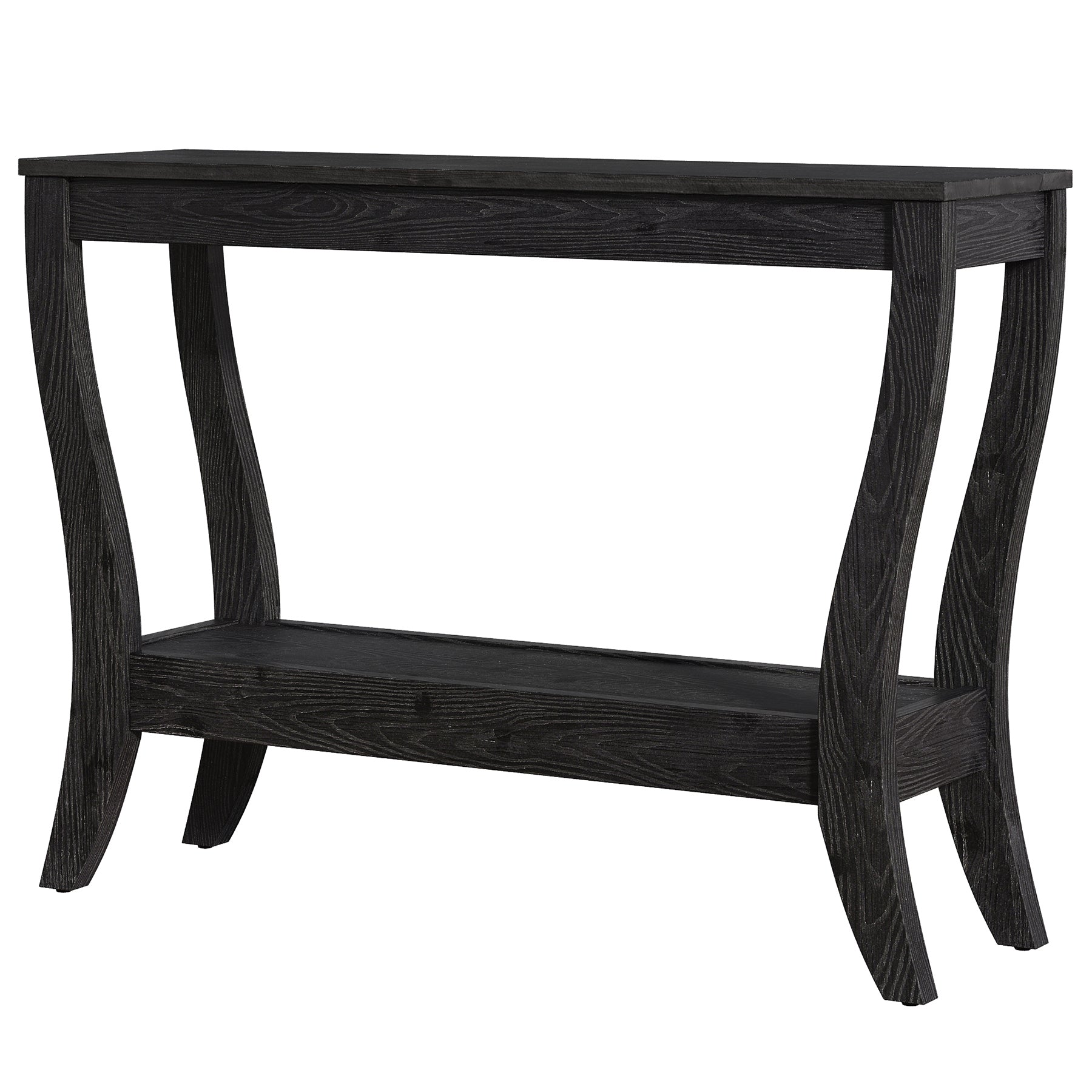 41.3" Solid Wood Console Table, Farmhouse Entryway Table With Storage