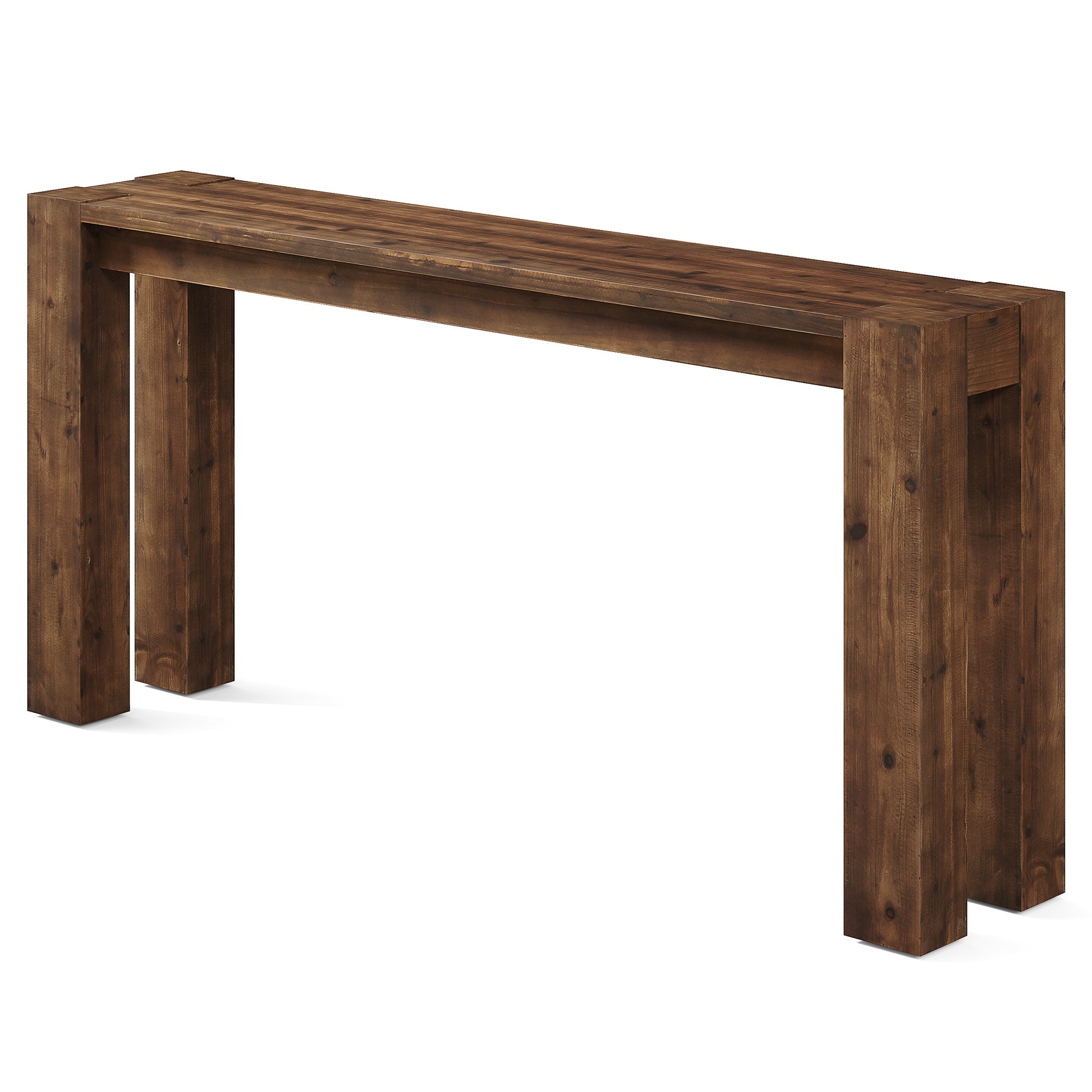 70.9" Console Table, Solid Wood Long Sofa Table for Entryway