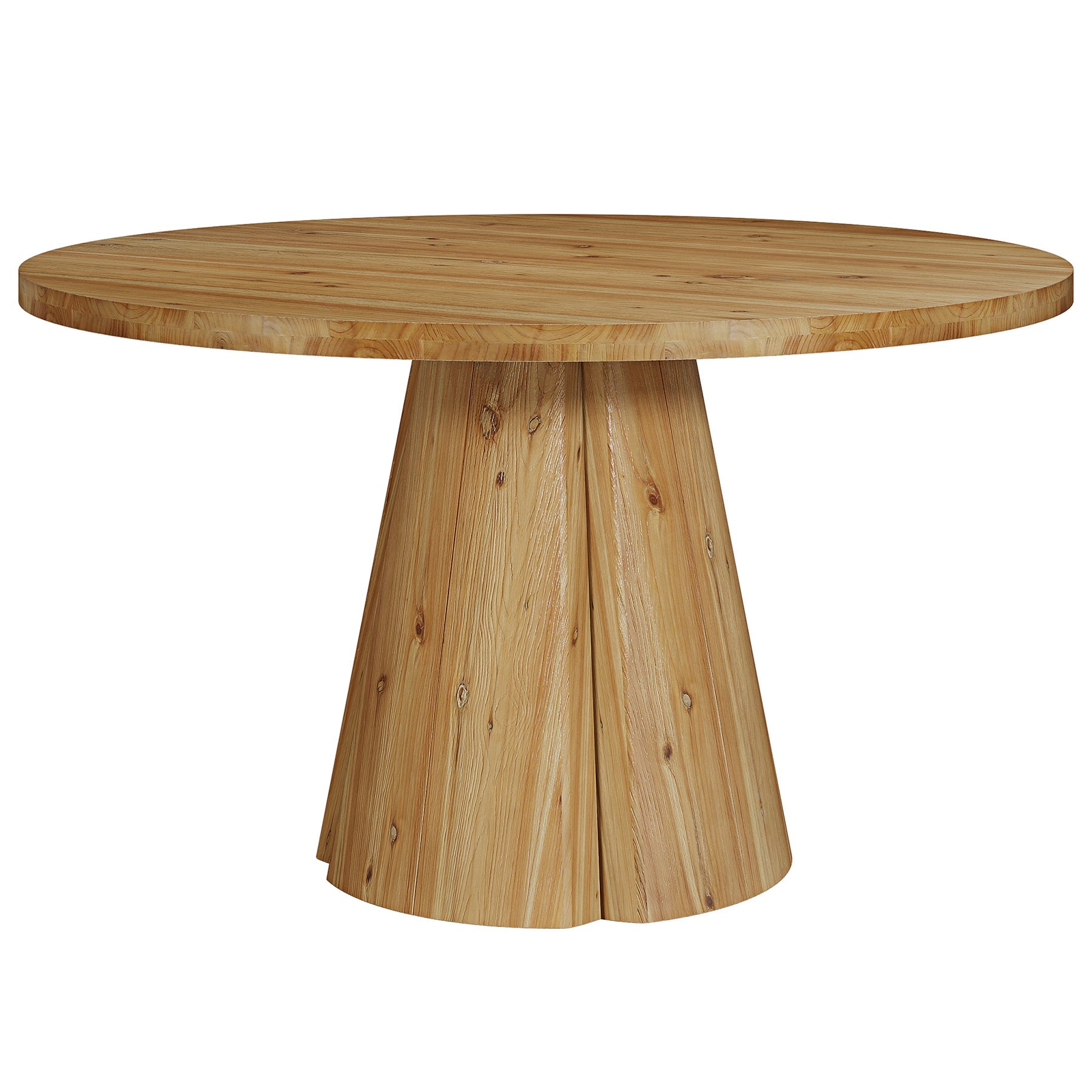 Solid Wood Conference Table, 47.24" Round Meeting Table for 4-6 People
