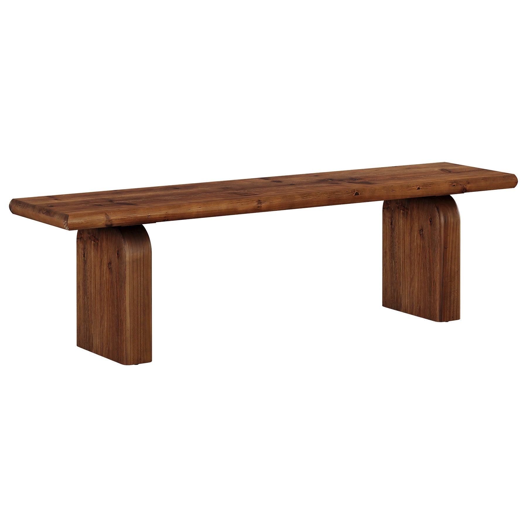 62.99" Solid Wood Entryway Bench, Farmhouse Indoor End of Bed Bench