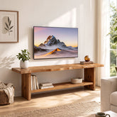 70.9" Solid Wood TV Stand, Farmhouse TV Entertainment Center for TVs up to 80 Inches 3