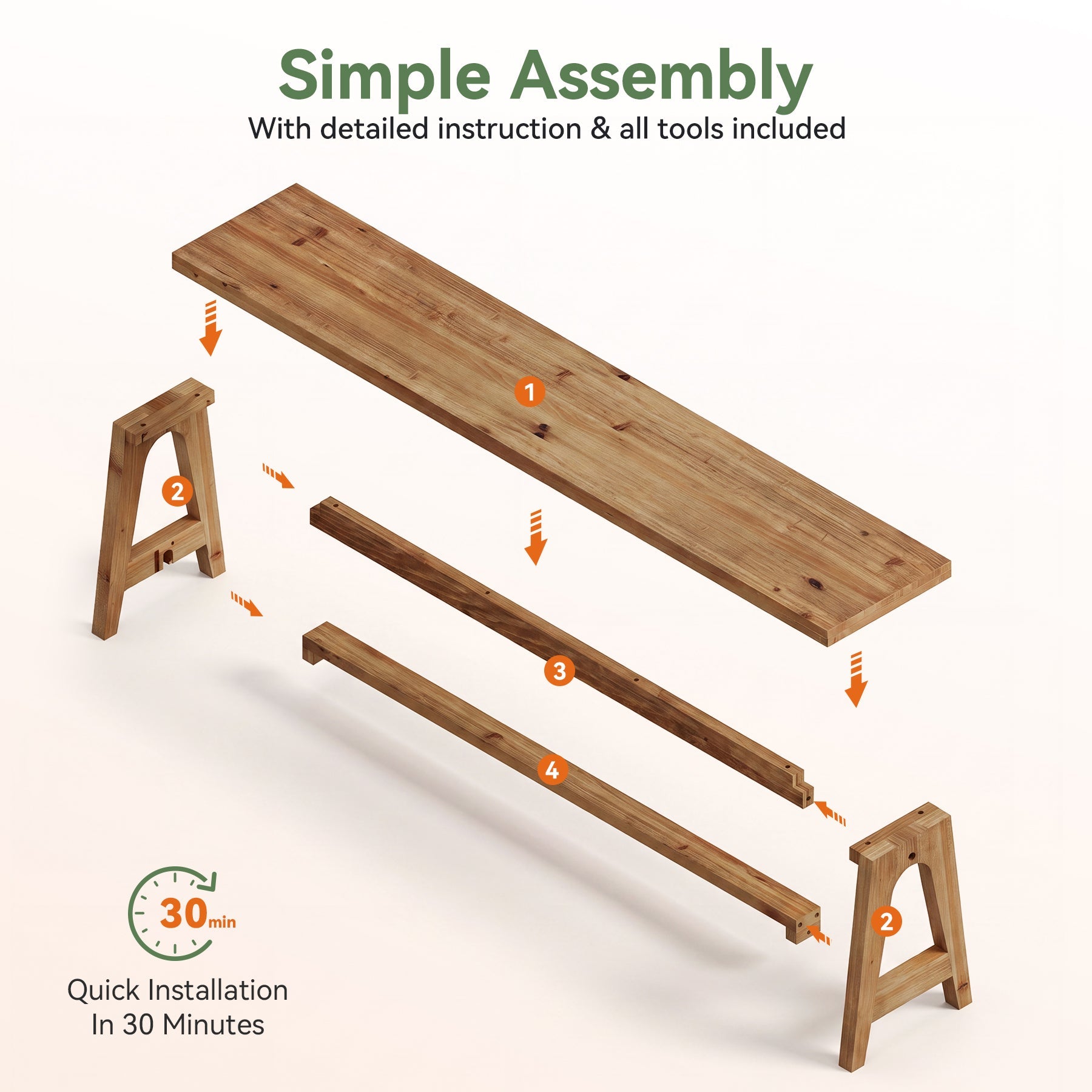 Tribesigns 63-Inch Entryway Bench, Narrow Hallway Seat for Mudroom