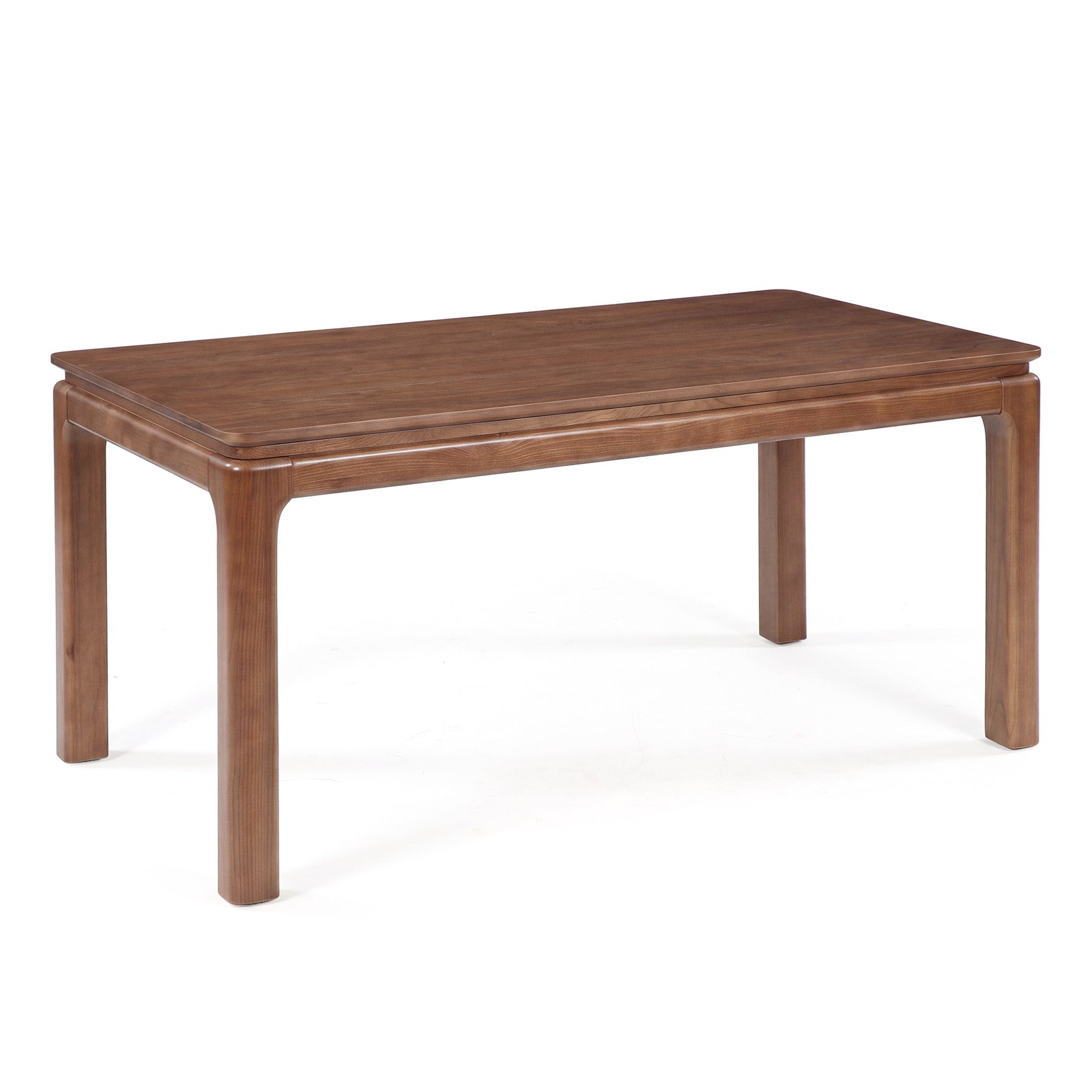 63" Solid Wood Executive Desk, Wooden Computer Desk with 3-Layer Desktop for Home Office