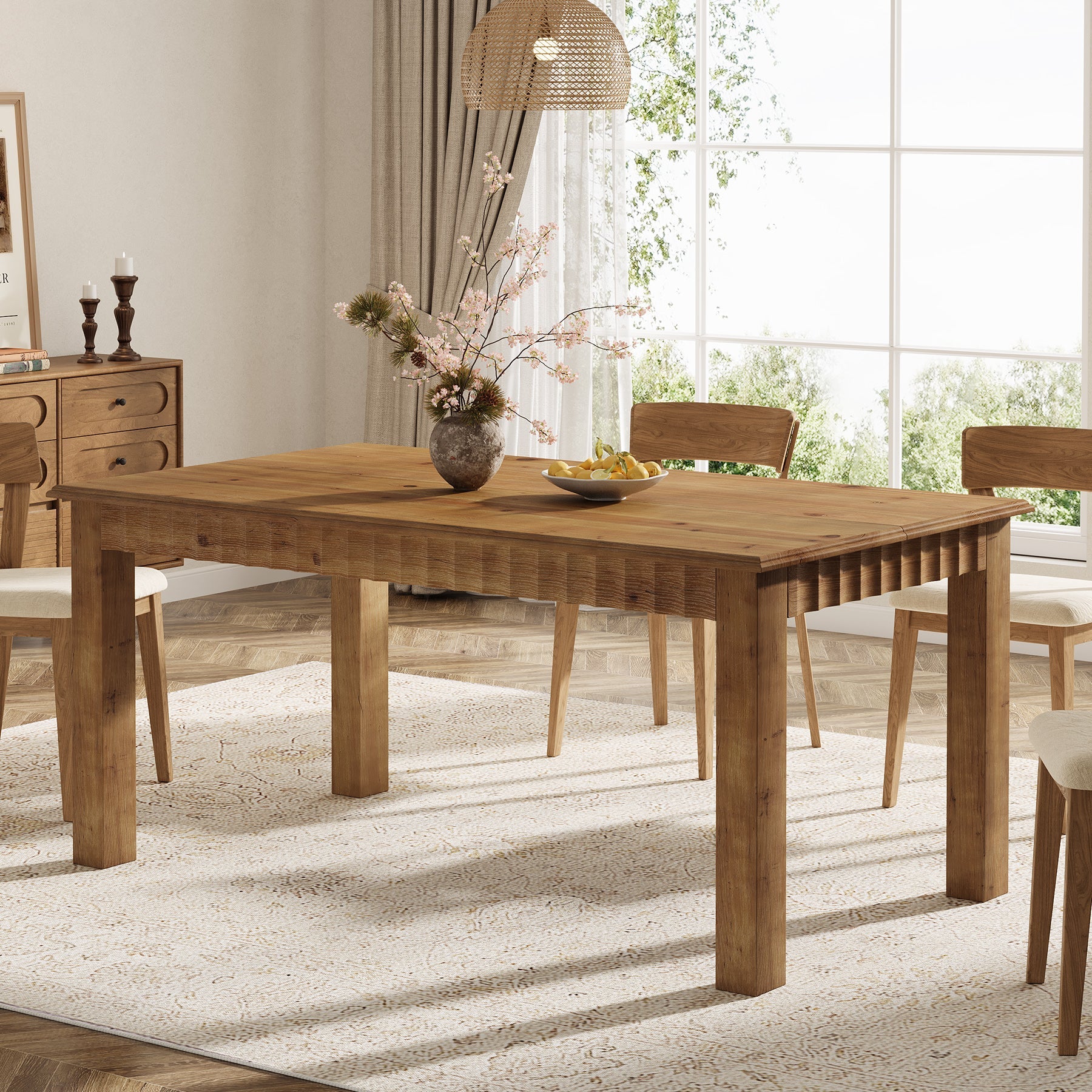 Solid Wood Dining Table - Thumbnail 3