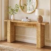 Solid Wood Console Table, 67" Narrow Entryway Sofa Table with Sturdy Legs 3