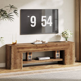 63" Solid Wood TV Stand for Up to 75" TVs, Farmhouse Entertainment Center with Open Shelf Storage for Living Room or Bedroom 3