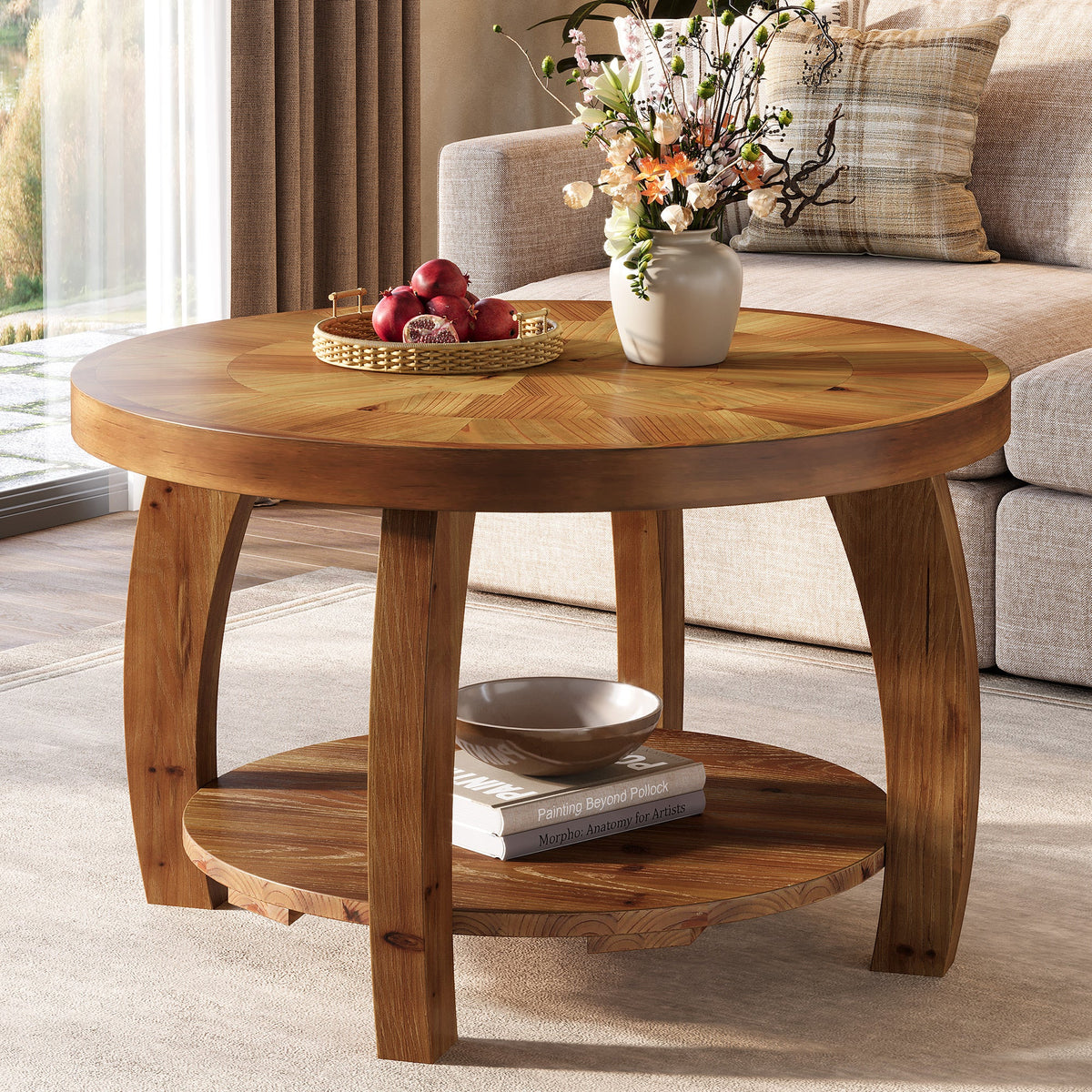 31-5-coffee-table-2-tier-solid-wood-center-table-with-mosaic-pattern