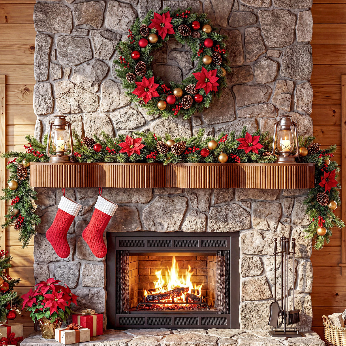 70.9" Fireplace Mantel, Solid Wood Fluted Floating Display Mantel Shelf for Living Room