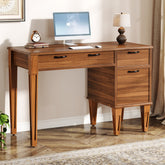 47" Computer Desk, Rustic Office Desk With File Cabinet Tribesigns 3