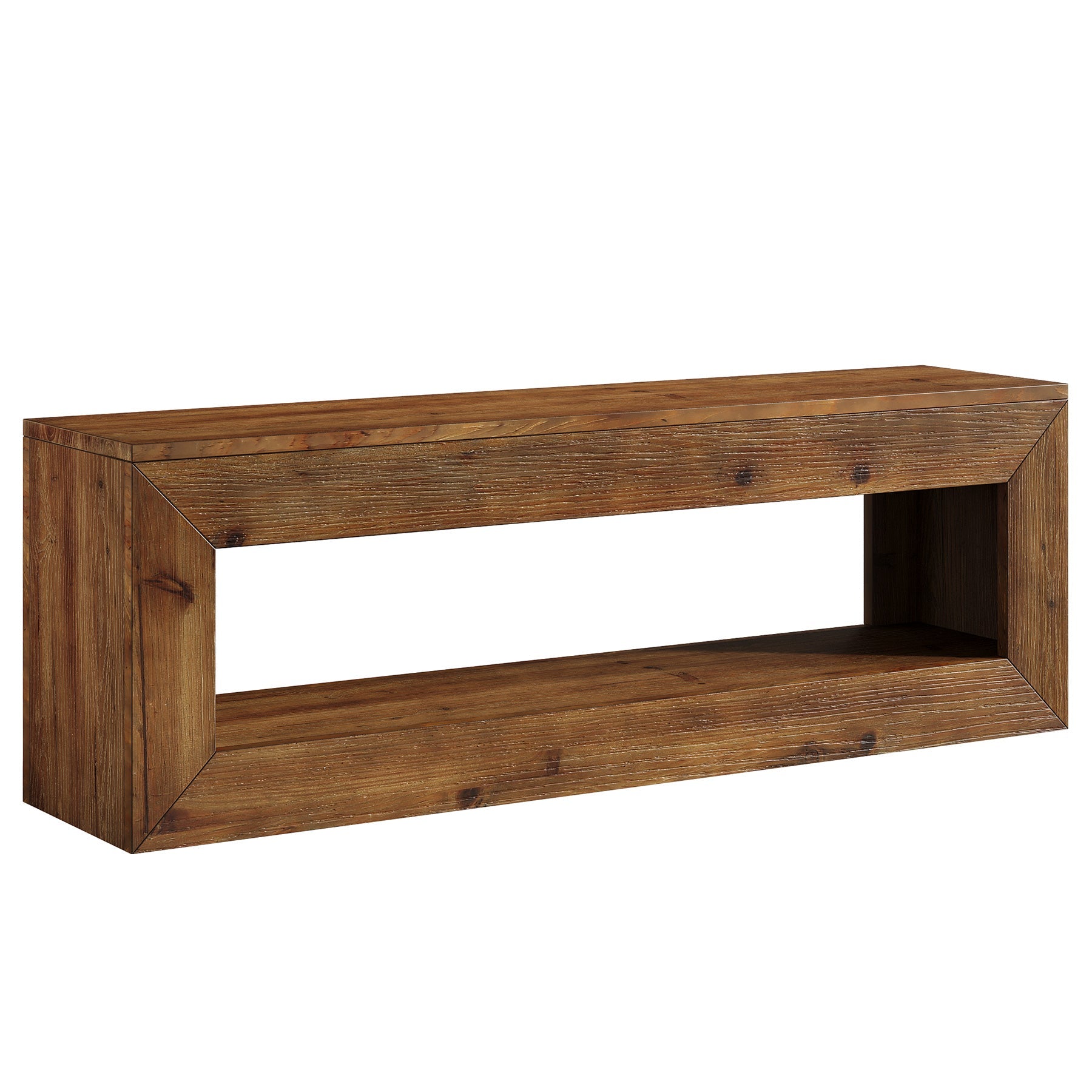 47" Farmhouse Entryway Bench, 47" Solid Wood Indoor Bench Seat with Storage