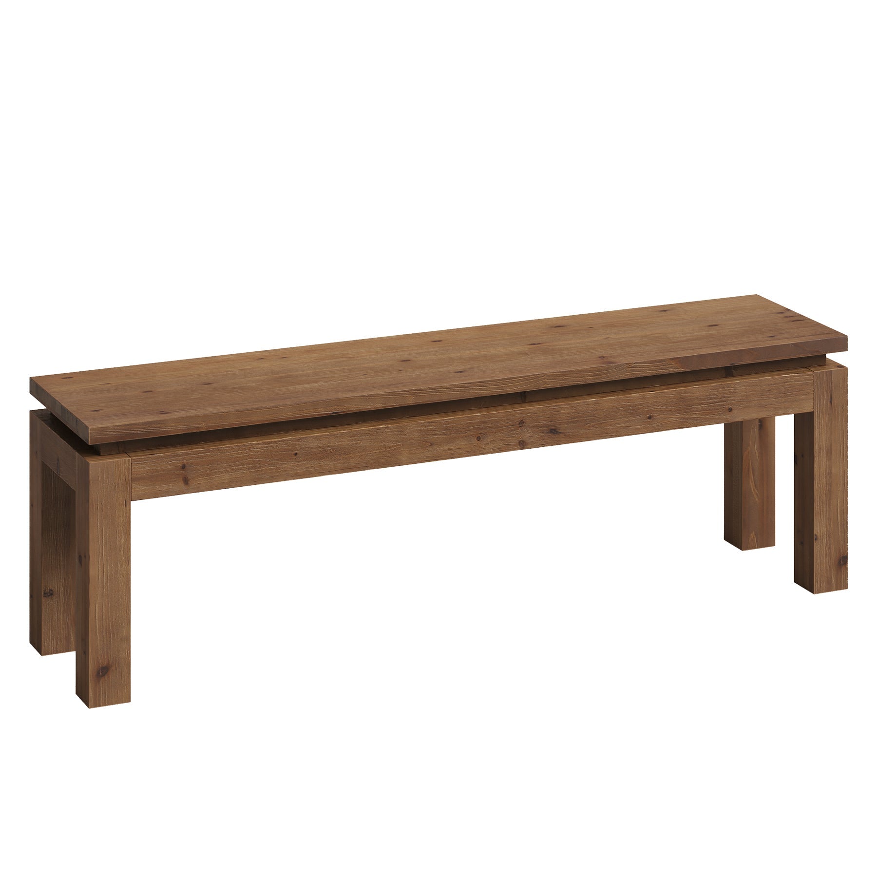 59" Solid Wood Dining Bench, Indoor Bench Seating for Dining Room, Entrance