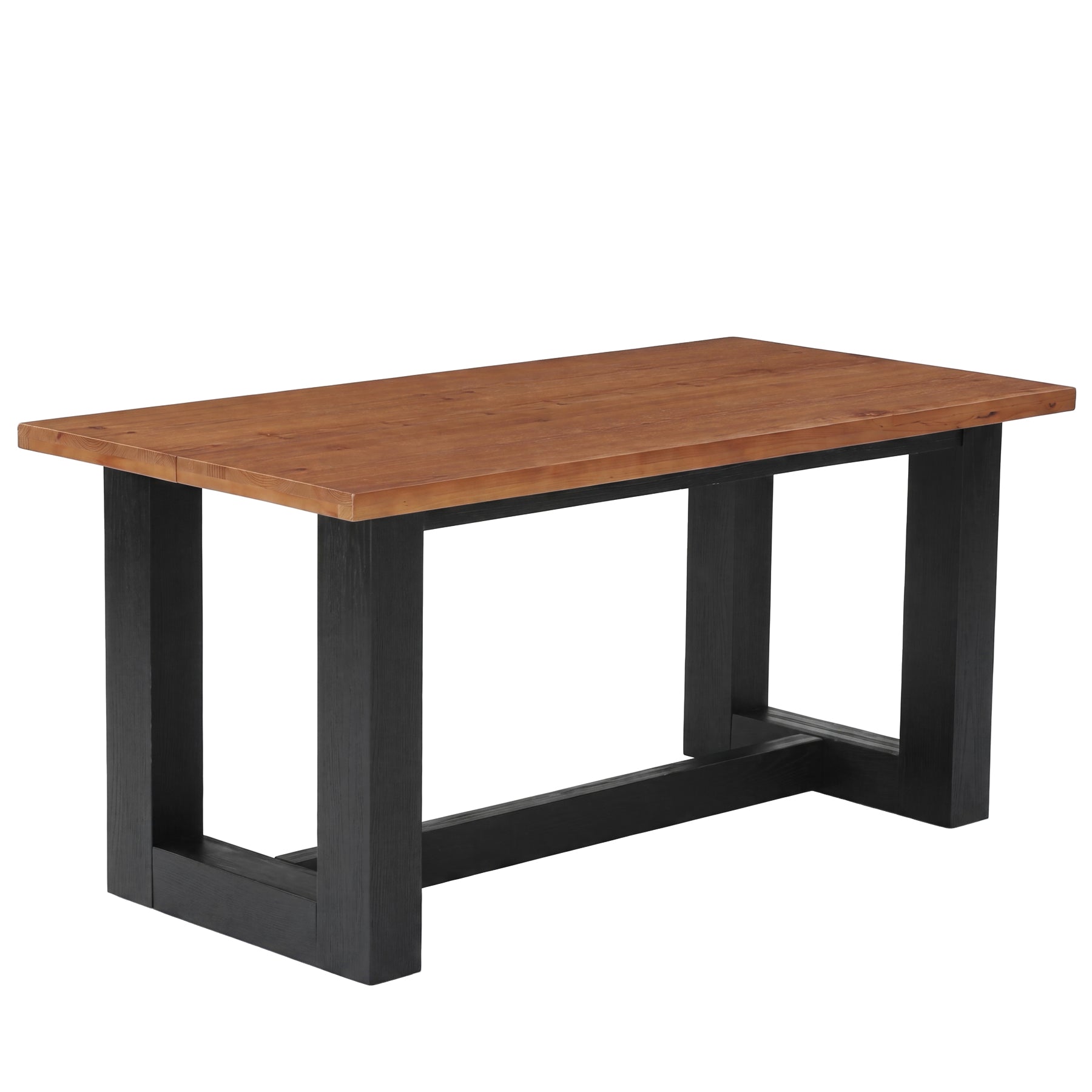 63" Solid Wood Executive Desk, Large Computer Desk Office Conference Desk