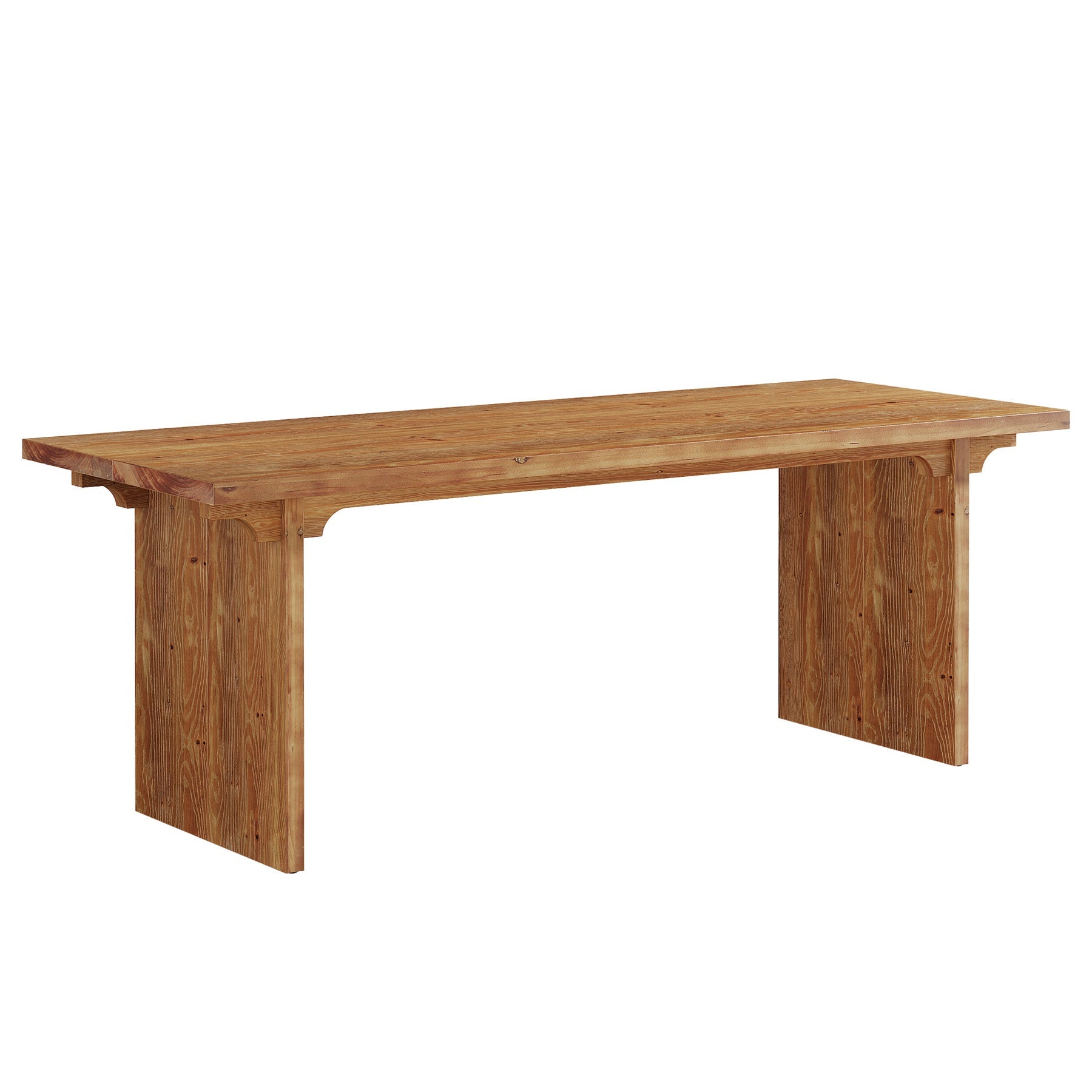 Solid Wood Executive Desk, 70.9" Computer Desk with Panel Legs for Home Office