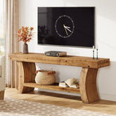 63" Solid Wood TV Stand, Entertainment Center for Up to 70" TVs 3