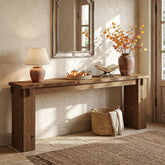 78.7" Extra Long Console Table, Farmhouse Solid Wood Sofa Table for Entryway 3