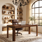 63" Solid Wood Computer Desk, Rectangular Home Office Desk 3