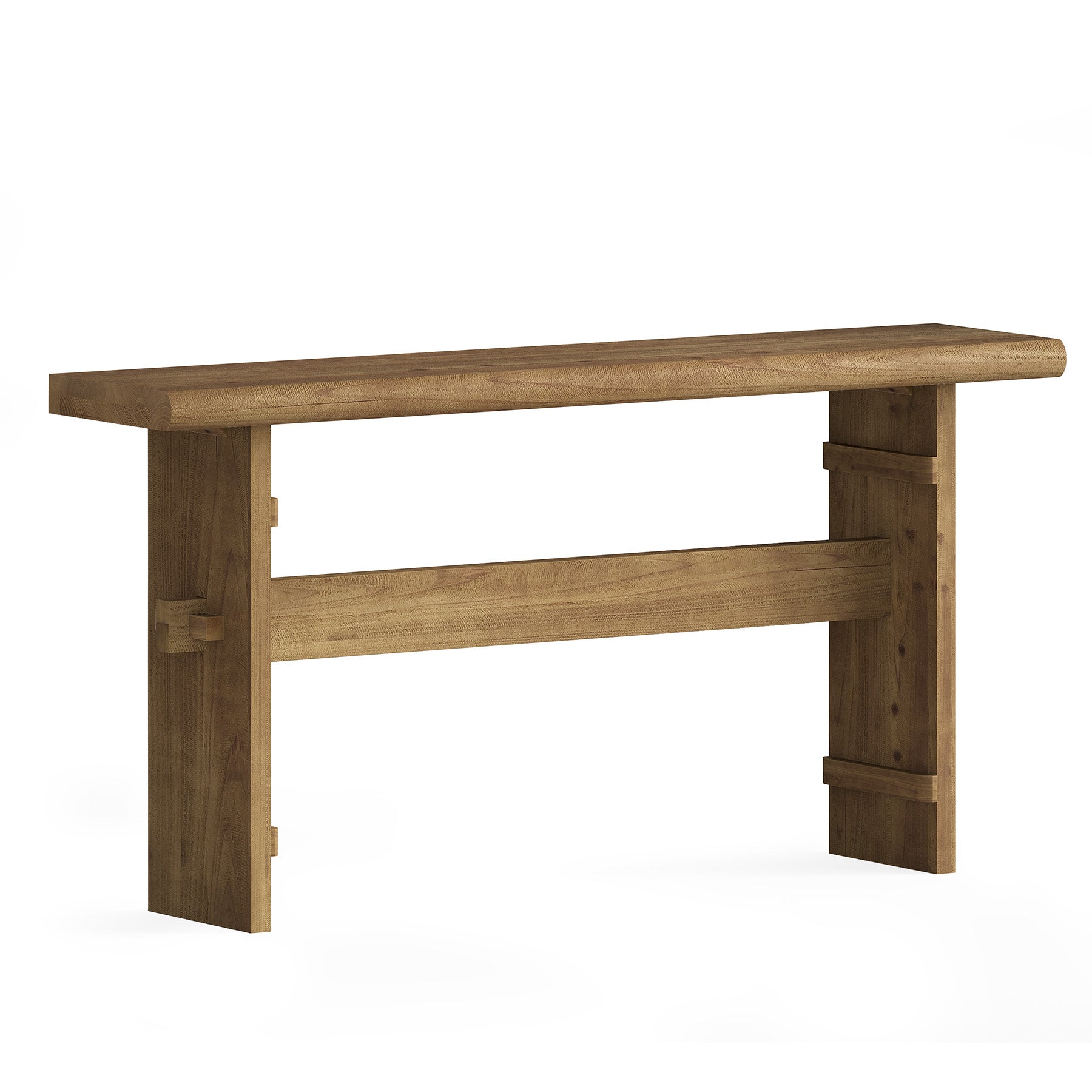 63" Console Table, Wood Entryway Table Sofa Table Behind Couch