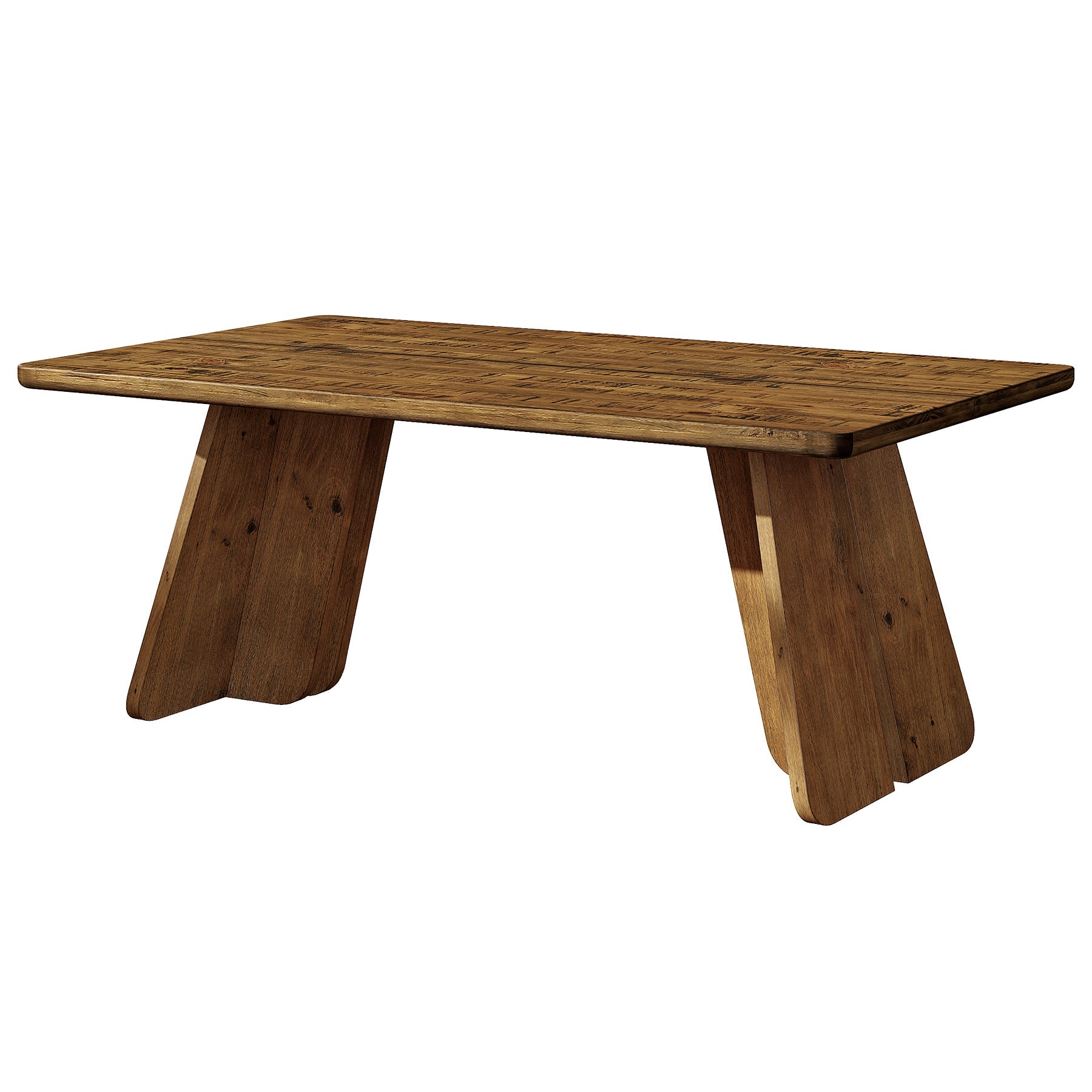 63" Solid Wood Dining Table for 4-6, Farmhouse Kitchen Table with Sturdy Legs