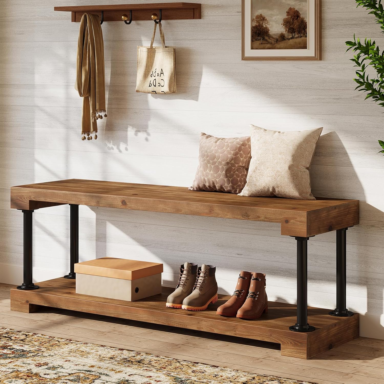 Tribesigns Entryway Bench - Thumbnail 2