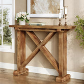 41.3" Console Table, Farmhouse Wood Entryway Table Sofa Table 3