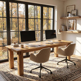 78.7" Solid Wood Computer Desk, 2 Person Executive Table & Conference Table for Home Office 3